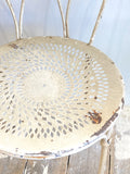 4 antique French garden chairs