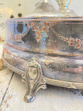 Antique mirror top wedding cake stand