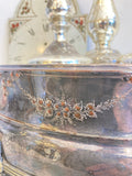 Antique mirror top wedding cake stand