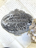 French agricultural award plaque
