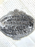 French agricultural award plaque