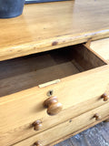 Victorian pine chest of drawers