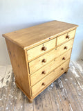 Victorian pine chest of drawers