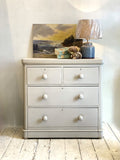 Painted Victorian chest of drawers