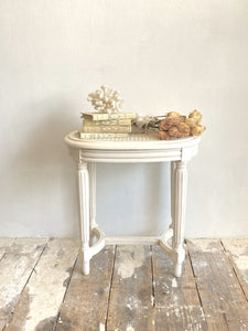 French caned top stool
