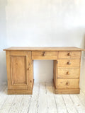 Large Victorian pine desk