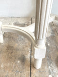 French caned top stool