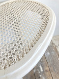 French caned top stool