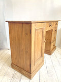 Large Victorian pine desk