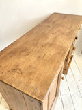 Large Victorian pine desk