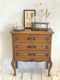 Vintage French oak chest of drawers