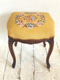 Vintage French oak stool