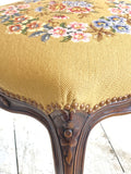 Vintage French oak stool