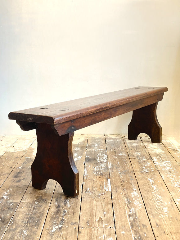 Victorian oak bench
