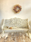 Antique English garden bench