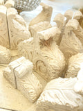 Pair of plaster corbels