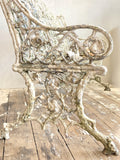 Antique English garden bench