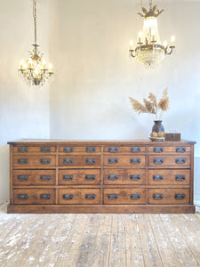 Large Victorian workshop drawers
