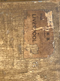 Victorian pine trunk with original paint and Cobham label