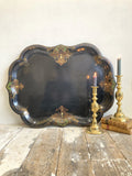 Large Victorian papier-mache tray