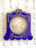 Tiny antique enamel frame