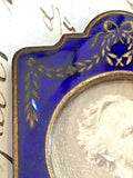 Tiny antique enamel frame