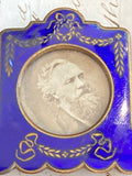 Tiny antique enamel frame