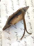 Tiny antique enamel frame