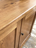Victorian pitch pine school cupboard