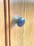 Victorian pitch pine school cupboard