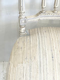 C19th French chair with original paint A