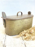 Antique scandinavian bentwood tine box