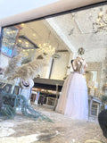 Heavily foxed antique mirror