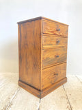 Rustic pine tabletop drawers