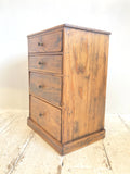 Rustic pine tabletop drawers