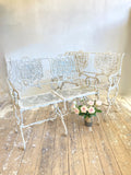 Pair of vintage garden benches