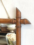 Old French faux bamboo mirror A