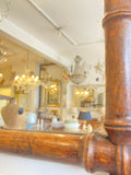 Old French faux bamboo mirror B