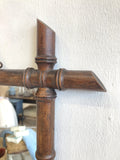 Old French faux bamboo mirror B