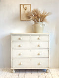 Rustic painted Victorian pine chest