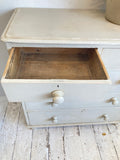 Rustic painted Victorian pine chest