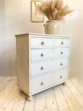 Rustic painted Victorian pine chest