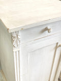 Pair of painted pine bedside cabinets