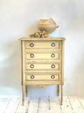 Antique French marble top drawers