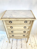 Antique French marble top drawers
