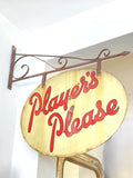 Vintage double sided enamel Players sign