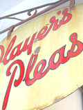 Vintage double sided enamel Players sign