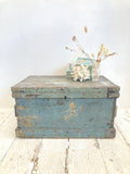 C19th trunk with original paint