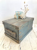C19th trunk with original paint