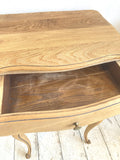 Pair of vintage French oak bedsides